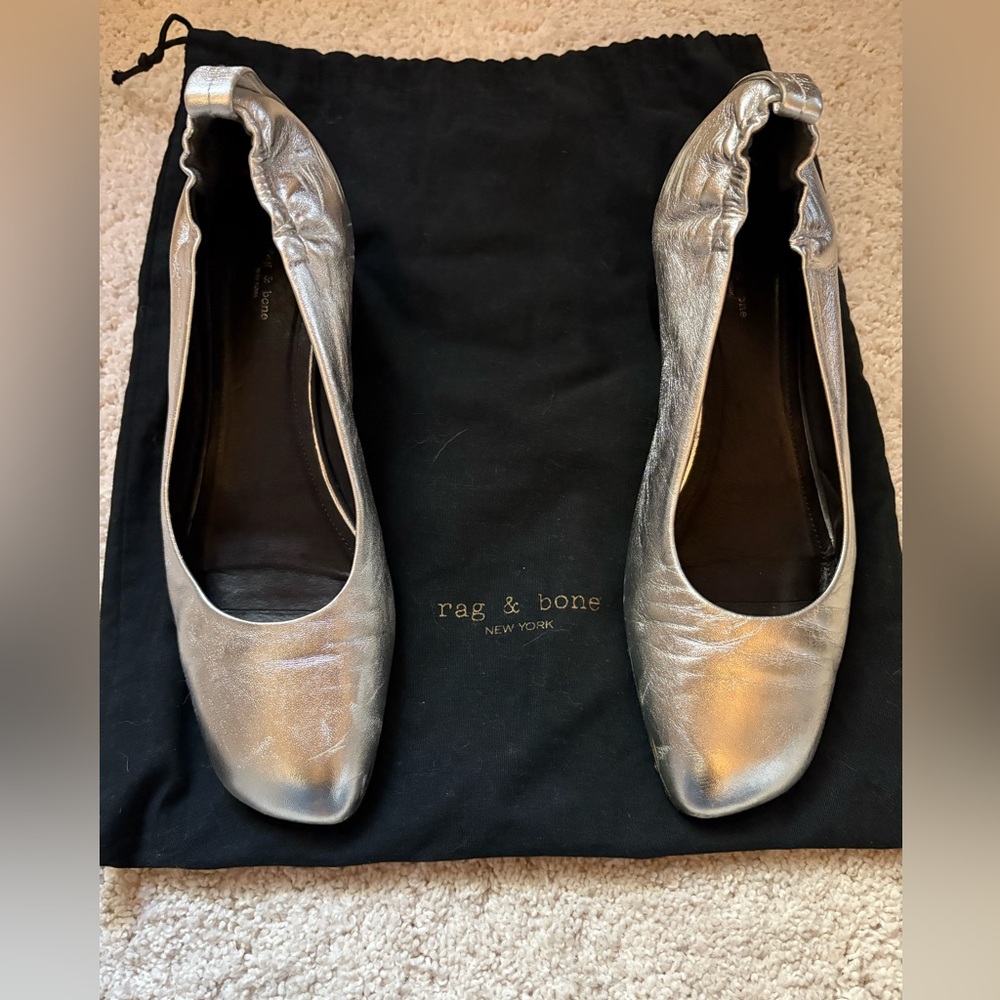 Rag and Bone silver pump, size 40